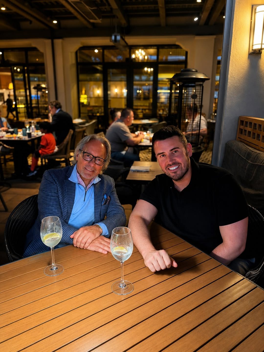 Cello out at dinner